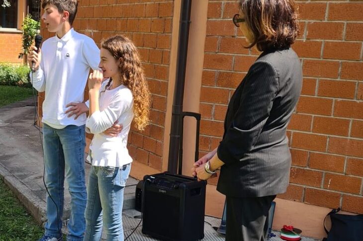 Un momento della cerimonia