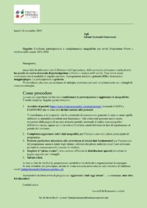 Progetto frutta e verdura