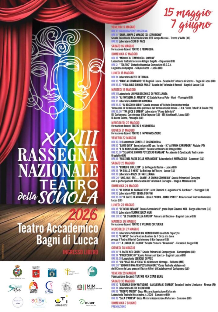XXXIII Edizione Rassegna Nazionale Teatro della Scuola di Bagni di Lucca